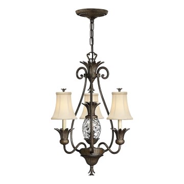 Hinkley - Suspension chaîne PLANTATION 4xE14/40W/230V bronze