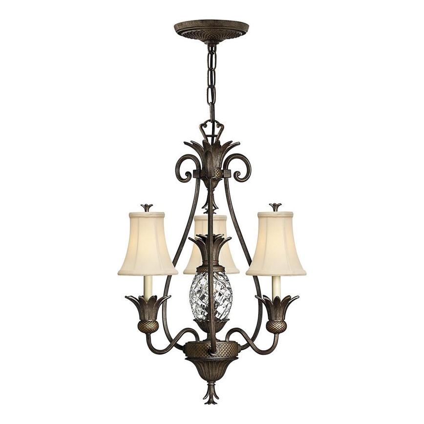 Hinkley - Suspension chaîne PLANTATION 4xE14/40W/230V bronze