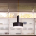 Hinkley - Suspension sur tige CEDRIC 2xE27/60W/230V Ø 33 cm doré/noir