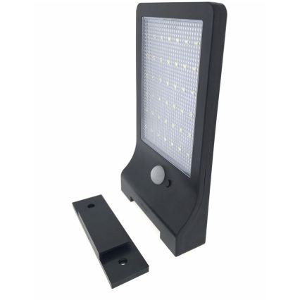 HÖFFTECH - Applique murale solaire LED avec capteur de mouvement et capteur crépusculaire LED/3,7V 2200 mAh IP44