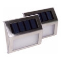 HÖFFTECH - LOT DE 2 appliques murales solaires à LED 1,2 V 400 mAh IP44