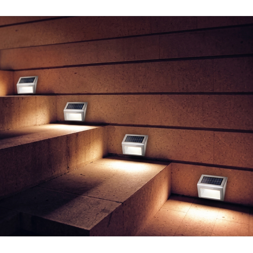 HÖFFTECH - LOT DE 2 appliques murales solaires à LED 1,2 V 400 mAh IP44