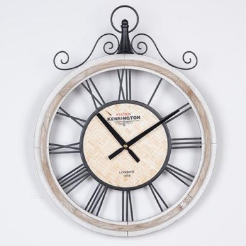 Horloge murale 1xAA d. 40 cm beige