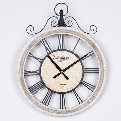 Horloge murale 1xAA d. 40 cm beige