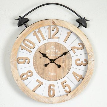 Horloge murale 1xAA d. 50 cm beige