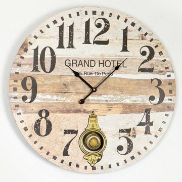 Horloge murale 1xAA d. 58,2 cm beige