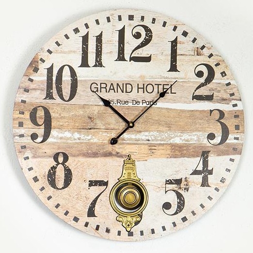 Horloge murale 1xAA d. 58,2 cm beige