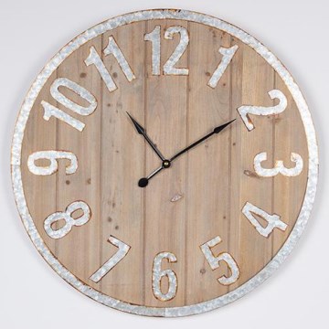Horloge murale 1xAA d. 60 cm beige