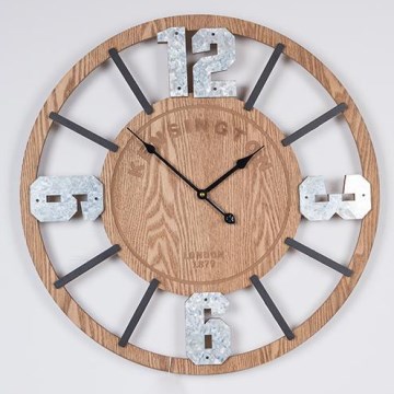 Horloge murale 1xAA d. 60 cm beige