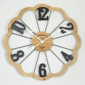 Horloge murale 1xAA d. 60 cm beige/noir