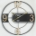 Horloge murale 1xAA d. 60 cm noir