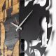 Horloge murale 58x58 cm 1xAA bois/métal