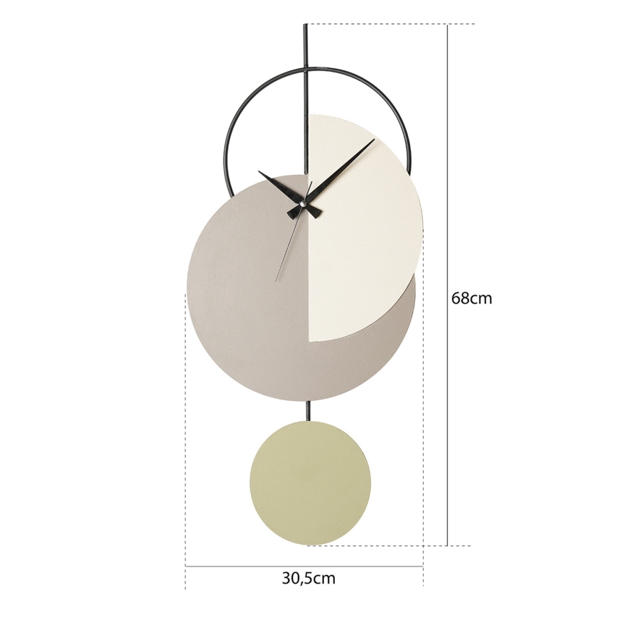 Horloge murale 68x30,5 cm 1xAA
