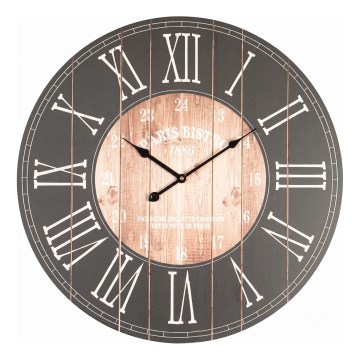 Horloge murale alimentée par 1 pile AA, noir/blanc