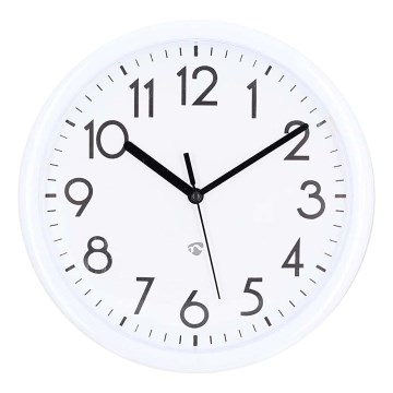 Horloge murale d. 22 cm 1xAA blanc