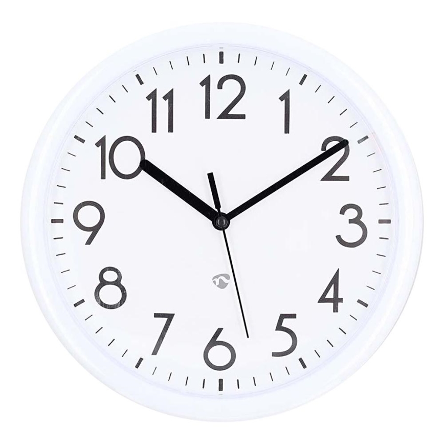 Horloge murale d. 22 cm 1xAA blanc