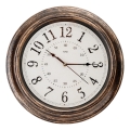 Horloge murale d. 40 cm 1xAA bronze/blanc