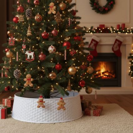 Housse pour pied de sapin de Noël Ø 65 cm blanche