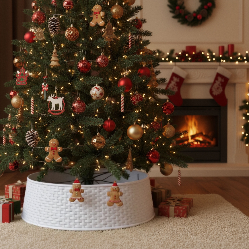 Housse pour pied de sapin de Noël Ø 65 cm blanche