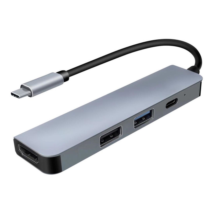 Hub USB-C 4en1 Power Delivery 100 W et HDMI 4K