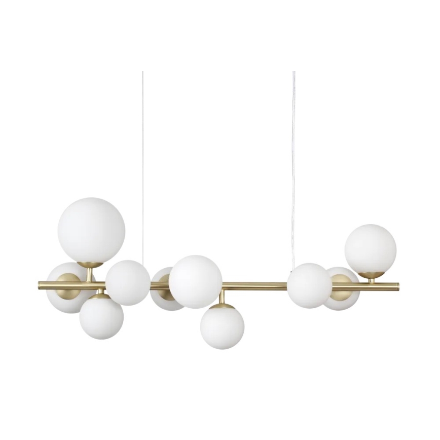 Ideal Lux - Abat-jour de rechange PERLAGE pour lustre, luminaire ou lampe, Ø 12 cm, blanc