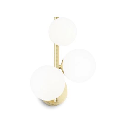 Ideal Lux - Abat-jour de rechange PERLAGE pour lustre, luminaire ou lampe, Ø 12 cm, blanc