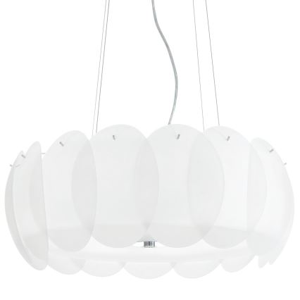 Ideal Lux - Abat-jour de rechange pour lustre et plafonnier OVALINO, blanc