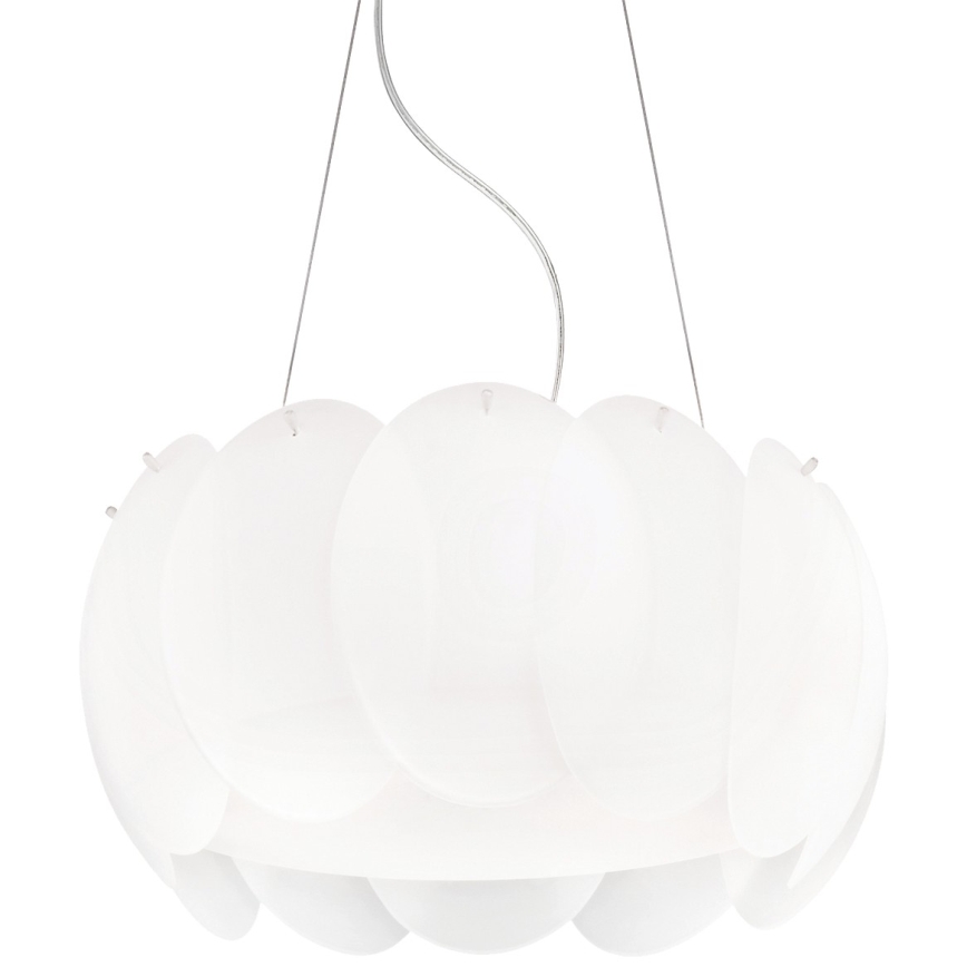 Ideal Lux - Abat-jour de rechange pour lustre et plafonnier OVALINO, blanc