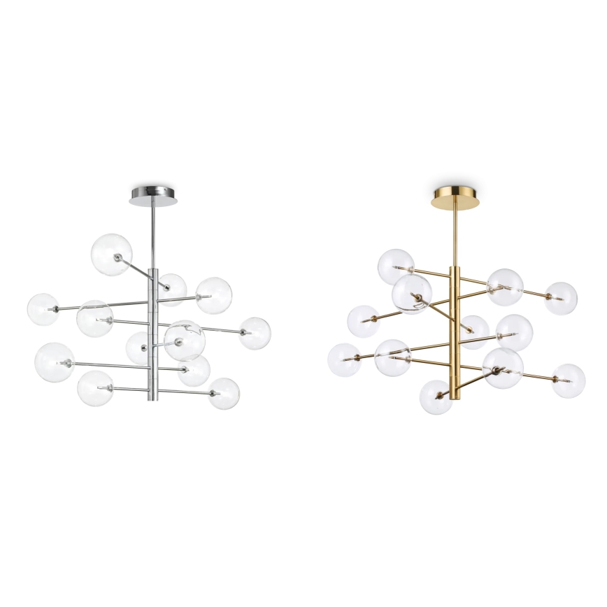 Ideal Lux - Abat-jour de remplacement pour lustre et lampe EQUINOXE, Ø 15 cm, transparent