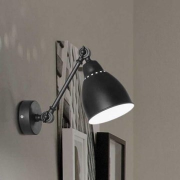 Ideal Lux - Applique murale 1xE27/42W/230V noire
