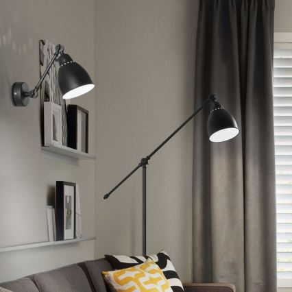 Ideal Lux - Applique murale 1xE27/42W/230V noire