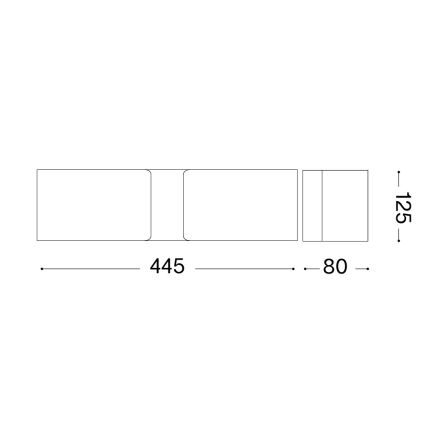 Ideal Lux - Applique murale 2xE27/60W/230V