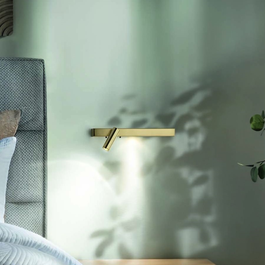 Ideal Lux - Applique murale BONNE LED/6,5W/230V CRI 90 doré