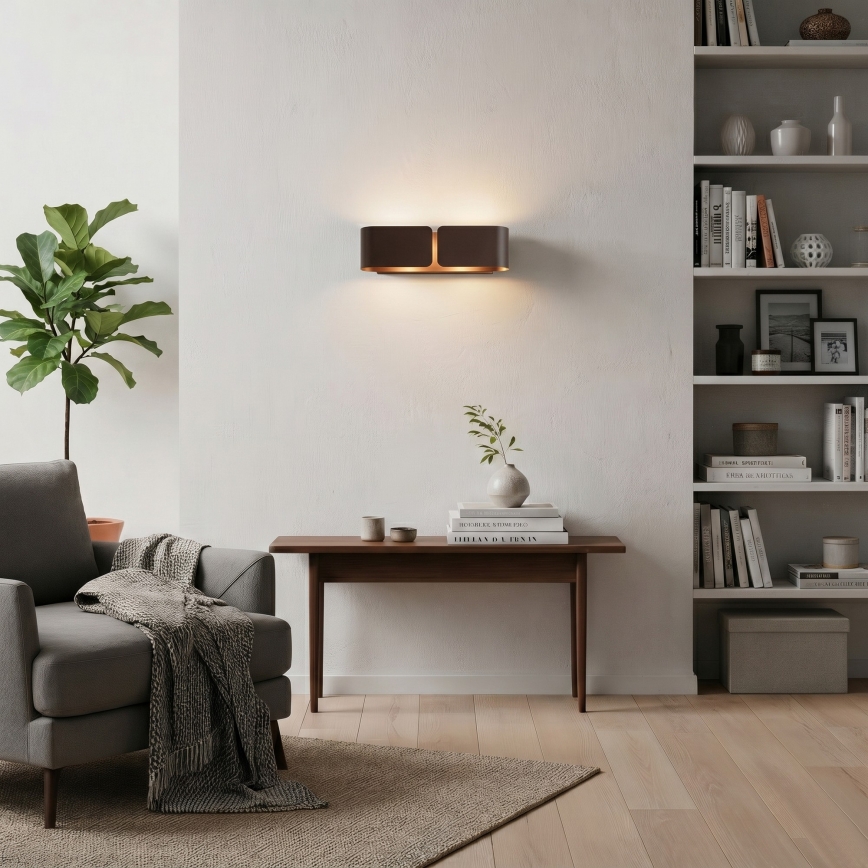 Ideal Lux - Applique murale CLIP 2xE27/60W/230V marron