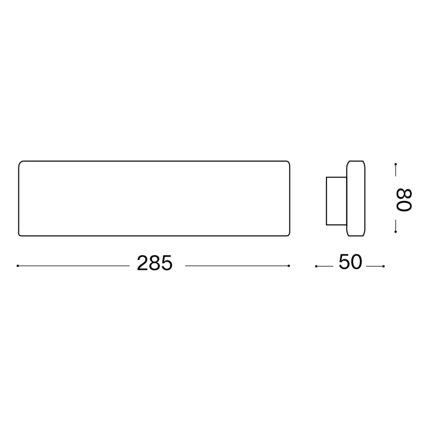 Ideal Lux - Applique murale DESK LED/12,5W/230V CRI 90 noir