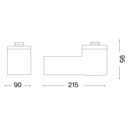 Ideal Lux - Applique murale d'extérieur CLIO 1 x E27 / 42 W / 230 V IP44, gris