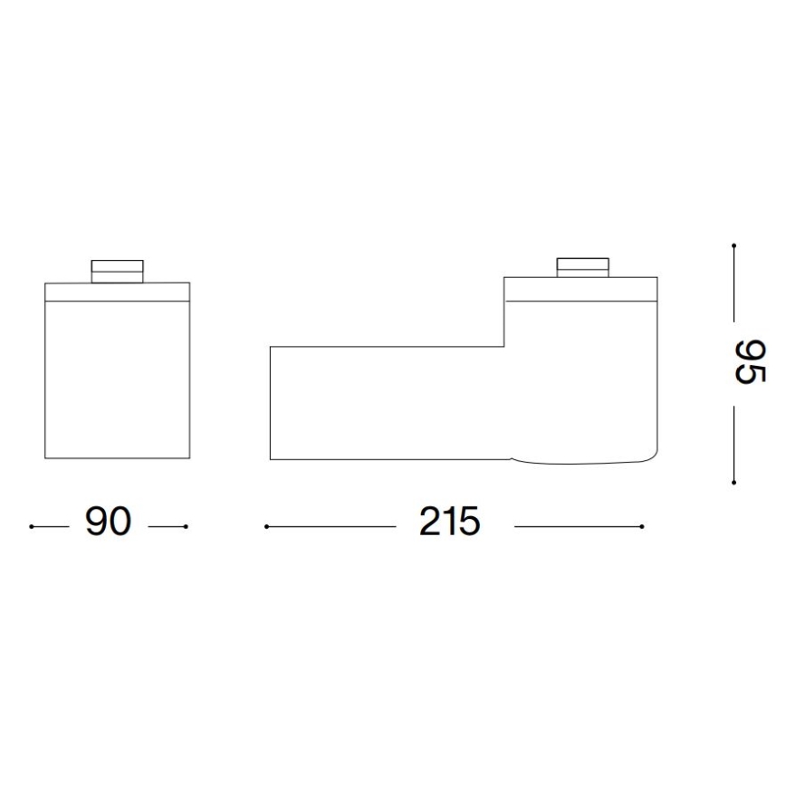 Ideal Lux - Applique murale d'extérieur CLIO 1 x E27 / 42 W / 230 V IP44, gris