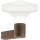 Ideal Lux - Applique murale d'extérieur CLIO 1xE27/42W/230V IP44 marron