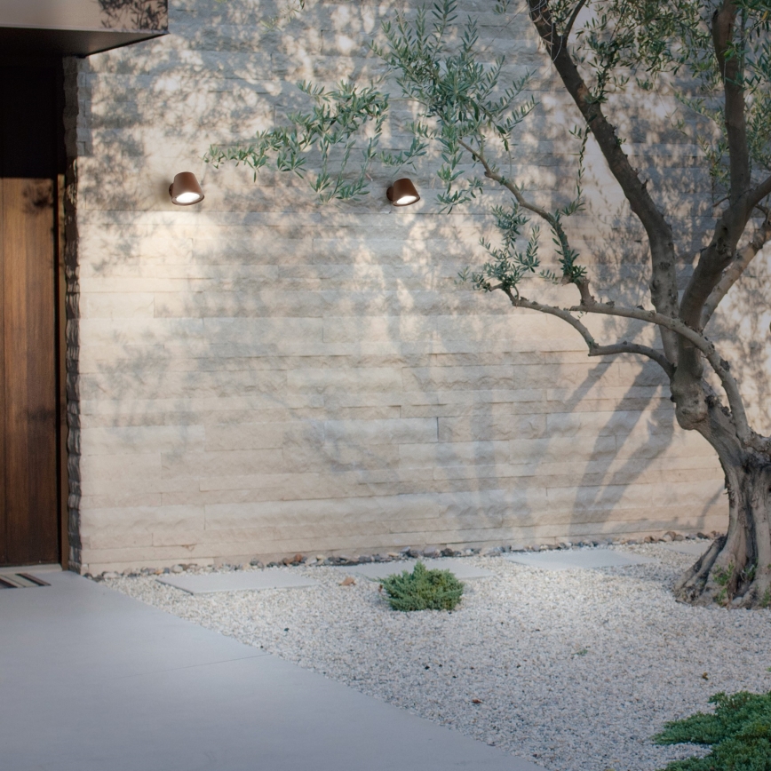 Ideal Lux - Applique murale d'extérieur GAS 1xGU10/28W/230V IP43 marron