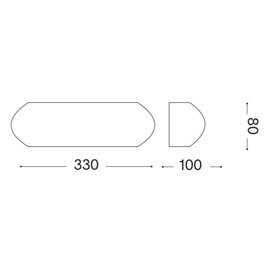 Ideal Lux - Applique murale d'extérieur GIOVE 1xE27/60W/230V IP54 brune