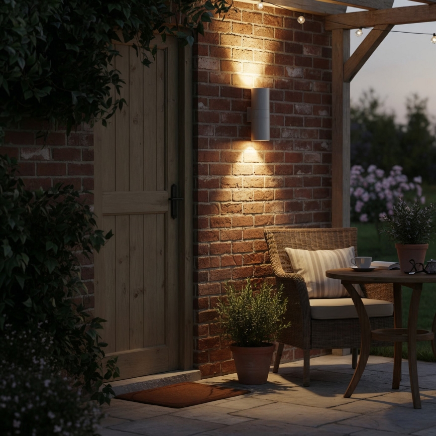 Ideal Lux - Applique murale d'extérieur GUN 1xE27/60W/230V 31 cm IP54 grise