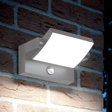 Ideal Lux - Applique murale d'extérieur LED avec détecteur SWIPE LED/21W/230V IRC 90 IP54 gris