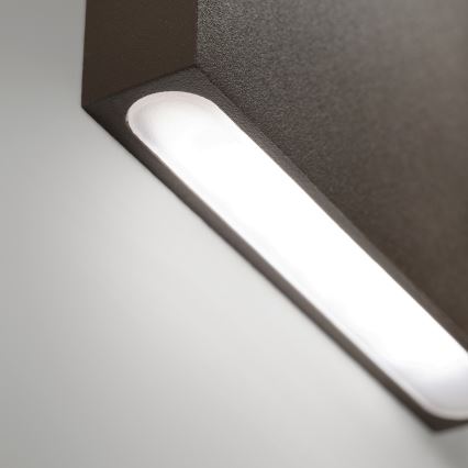 Ideal Lux - Applique murale d'extérieur LED POST-IT LED/3W/12V CRI 90 marron