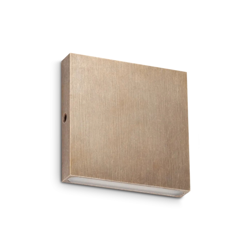 Ideal Lux - Applique murale d'extérieur LED POST-IT LED/3W/12V IRC 90 laiton