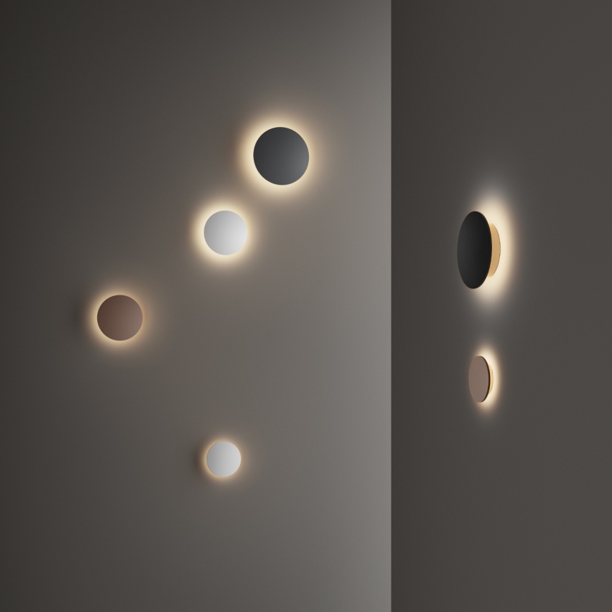 Ideal Lux - Applique murale extérieure LED PUNTO LED/16W/230V IRC 90 Ø 30 cm IP54 brun