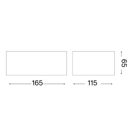 Ideal Lux - Applique murale d'extérieur TWIN 1xG9/28W/230V IP44 marron