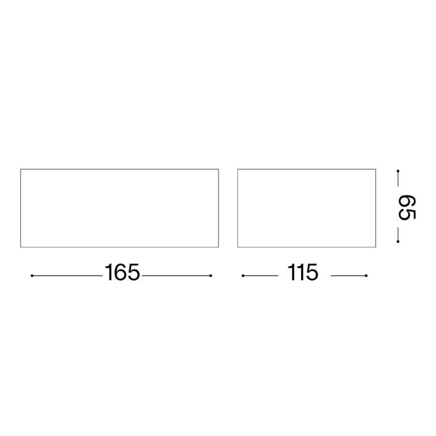 Ideal Lux - Applique murale d'extérieur TWIN 1xG9/28W/230V IP44 marron