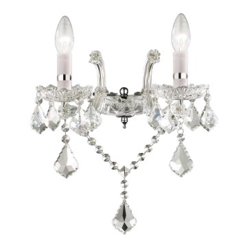 Ideal Lux - Applique murale en cristal 2xE14/40W/230V chrome brillant