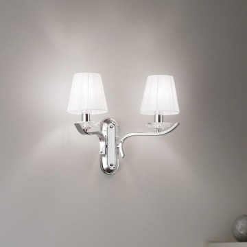 Ideal Lux - Applique murale en cristal PEGASO 2xE14/28W/230V chrome brillant
