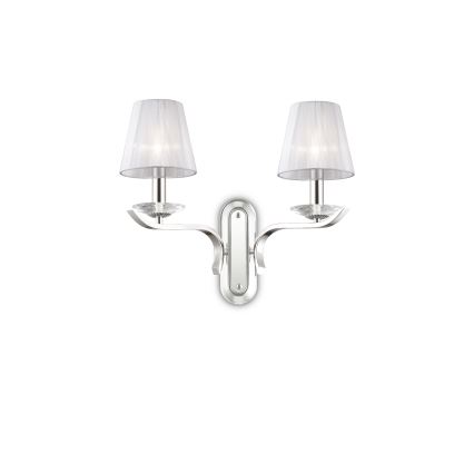 Ideal Lux - Applique murale en cristal PEGASO 2xE14/28W/230V chrome brillant